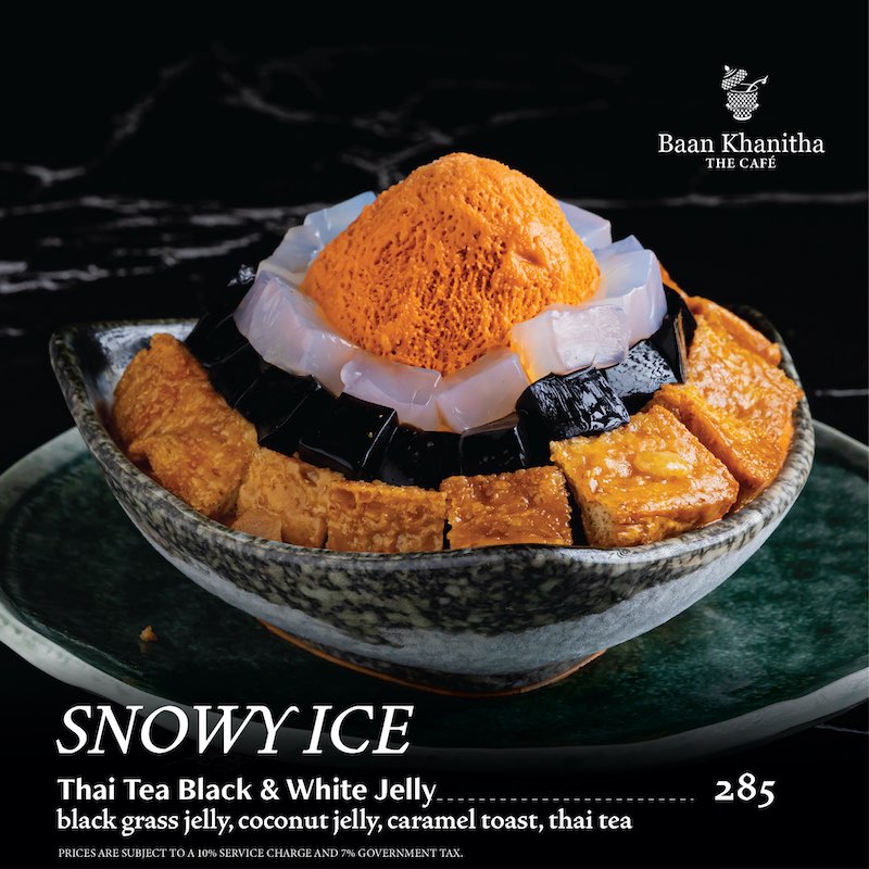 Snowy Ice & Bingsu Delights at Baan Khanitha Cafe